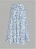 Saia midi plissada patchwork com cordão na cintura alta para mulheres, estilo suave, temperamento elegante, saia de bolo multicamadas