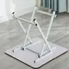 Suporte de Mesa Portátil Acessórios Suporte para Mesa de Jantar Doméstica Pernas de Mesa Simples de Metal Ferro Dobrável Mesa Quadrada Portátil Suporte para Pernas de Mesa
