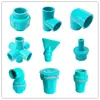 Codo Recto de PVC Azul Válvula de Bola de Tres Vías Unión para Suministro y Drenaje de Agua, Accesorios para Tuberías de Suministro de Agua de Acuario