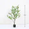 Planta Artificial Grande Nórdica de Interior Árbol Campanilla Japonesa Árbol Falso Planta en Maceta Decoración para Ventana de Casa de Huéspedes Planta Verde Falsa
