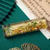 Conjunto Criativo de Papelaria Estilo Chinês: Régua Peso de Papel Criativa, Presente para Professores na Temporada de Formatura, Peso de Papel de Cristal, Ornamento de Vidro Transparente, Personalizável