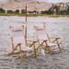 En Stock Alemán, Americano, Coreano Ins Exterior Jardín Hotel Orilla del Mar Silla de Playa Plegable de Madera Camping Reclinable 7