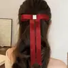 Pinza para el Cabello Magnética con Lazo de Cinta para Mujer, Accesorio para el Cabello Sencillo de Estilo Coreano de Gama Alta para Media Coleta, Pasador Elegante, Al por Mayor