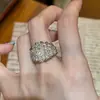 Anel vintage usado empilhável estilo old money anel de ouro exagerado joia acessório de anel aberto versátil de alta qualidade