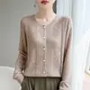 Nuevo Cárdigan de Punto Jacquard con Cuello Redondo, Manga Larga para Mujer, Patrón de Corazón, Holgado, Versátil, Otoño/Invierno 2026