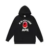 Moda Urbana Transfronteriza de Comercio Exterior Marca Unisex Otoño e Invierno Estampado de Letras Sudadera con Capucha Holgada Pulóver Sudadera Ape Casual Versátil