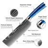 Juego de Cuchillos de Chef para Venta al por Mayor en Amazon Transfronterizo, Santoku Rebanador Fruta Multi-propósito Deshuesador Cuchillo de Cocina Juego de 10 Piezas