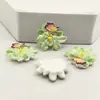 Abelha de Desenho Animado Gradiente Colorido Flor de Cinco Pétalas Acessórios de Resina Headdress DIY Grampo de Cabelo Joia Fivela de Sapato Material de Aplique