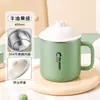 Copo de Água Série Estudante Aço Inoxidável 304 Copo de Café da Manhã Estudante com Tampa Copo Especial Exquisito para Café e Leite de Escritório