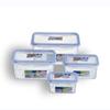 Caja de conservación de alimentos frescos, caja de plástico transparente, caja rectangular sellada, refrigerador, caja de almacenamiento de alimentos refrigerada comercial con tapa