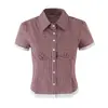Venta al por mayor Otoño 2026 Moda Femenina Europea y Americana Blusa a Cuadros con Adorno de Encaje Ondulado y Cuello Campana con Conjunto de Falda 7924
