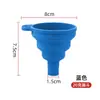Funil de Silicone Funil Dosador Saco para Armazenamento de Grãos Bolsa de Gelo Uso de Funil Dobrável Telescópico Silicone Funil Líquido