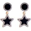 Pendientes Inspirados en Estrellas para Mujer, Clavos Geométricos de Estrella con Cristales y Diamantes, Nuevo Estilo Primavera/Verano, Estilo de Celebridad de Internet