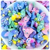 Parche de Accesorios de Resina de Dibujos Animados para Bricolaje, Pegamento en Crema, Paquete de Materiales para Fundas de Teléfono Móvil y Joyería, Pato de Goma Mixto, Pinza para el Cabello Infantil