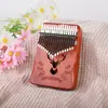 Piano de Pulgar Kalimba 17 Tonos 21 Tonos Piano de Cinco Dedos para Niñas Principiantes Instrumento Musical de Cristal Piano de Pulgar de Tablero Único