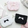 Bolsa para Monedas con Lazo de Encaje y Colgante de Perla, Multifuncional para Auriculares y Lápiz Labial, Bolsa de Almacenamiento Menstrual para Mujeres y Hombres