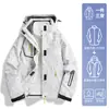 Chaqueta Tres en Uno para Hombre y Mujer, Forro Polar, Cortavientos e Impermeable, Chaqueta de Montañismo Xizang para Exteriores, Chaqueta Funcional con Logotipo Estampado