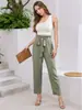 Pantalones Casuales Europeos y Americanos de Amazon, Pantalones de Verano Nuevos Más Vendidos Europeos y Americanos de Temu, Pantalones Largos Elásticos con Volantes y Cordones