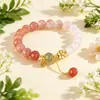 Pulsera de Cristal Multi-Precioso Natural para Mujer, Amatista, Cuarzo Rosa, Citrino, Pulsera de Cristal Dopamina Transparente al por Mayor