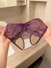 Belleza Atractiva~Bragas Sexys de Encaje para Mujer con Cascabeles, Estampado de Leopardo, Tiro Bajo, Deseo Puro, Huecas, Entrepierna Abierta, Fáciles de Usar