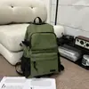 Mochila de Lona Estilo Nuevo para Hombres, Mochila Casual Moderna y Genial para Estudiantes de Secundaria y Preparatoria, Estudiantes Universitarios, Mochila para Trabajo con Computadora, Versión Coreana Impermeable