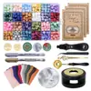 Set de Granos de Cera para Sellar Set Completo 24 Compartimentos Sello de Cera para Sellar Granos de Cera a Juego Sobres Horno Pinzas Herramientas Set Completo