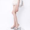 Medias Blancas Simples Serie Miu para Mujer Primavera y Verano Calcetines Finos Embellecedores de la Piel Alta Transparencia Corrector Artefacto Piernas Desnudas Medias Negras Sexys