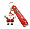 Pingente de chaveiro de carro do Papai Noel transfronteiriço, pingente de rena de Natal em desenho animado, presente de Natal no atacado