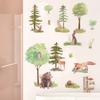 2025 Nuevas Pegatinas de Pared de Plantas Verde Bosque Impermeables y a Prueba de Aceite Pegatinas Decorativas para Habitación Removibles Pegatinas de Pared Transfronterizas