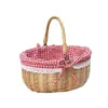 Cesta de Almacenamiento Nueva de Sauce, Cesta Portátil, Cesta de Regalo, Cesta de Flores, Cesta de Regalo, Cesta de Frutas para Picnic, Cesta de Almacenamiento al por Mayor