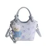 Bolsas Estampadas Tendência de Nicho para Mulheres Primavera/Verão 2026, Novas Bolsas Transversais Versáteis, Bolsas de Balde de Mão Exquisite, Yuzi