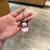 Nuevo llavero lindo de la serie Sanrio, Kuromi y My Melody llavero para pareja de coche colgante pequeño
