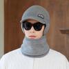 Gorro de Lana Tejido para Hombre Otoño e Invierno Nuevo con Forro Polar Engrosado Cálido Protección para las Orejas Gorro a Prueba de Frío para el Cuello para Hombres de Mediana Edad y Ancianos