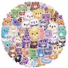 50 Pegatinas de Animales Lindos con Graffiti, Pegatinas Decorativas Impermeables para Botellas de Agua y Computadoras, Pegatinas de Papelería de Animales al por Mayor