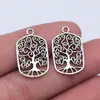 15X22mm 1,5g Multicolorido Acessórios para Joias de Exportação Atacado Flores e Árvores Pingente Árvore da Vida