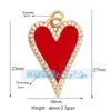 M18 L26 K07 Accesorios para joyería DIY colgante de cobre puro colgante pequeño luna triángulo corazón de melocotón redondo marca