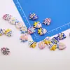Estilo Ins Peixe Tropical Pintado à Mão Cerâmica Pequenas Contas Soltas DIY Pulseira Colar Artesanal Materiais de Joias Acessórios