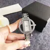 Venta Caliente Transfronteriza Reloj de Cuarzo para Mujer Hueco con Diamantes Completos Acero Ligero de Lujo Banda de Acero Incrustaciones de Diamantes Reloj de Moda para Mujer para Banquetes Reloj de Comercio Exterior