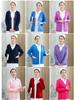 Cardigã Suéter de Enfermeira, Anti-Pilling, Forrado com Fleece, Espessado, Roupa de Trabalho Quente, Roupa Externa, Malha Hospitalar Azul Marinho