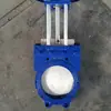 Válvula de Compuerta para Lodos Z973X-10 Válvula Eléctrica de Hierro Fundido para Lodos para Fábrica de Papel