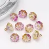 Novo Estilo Chinês Flor de Lótus de Vidro Base Grampo de Cabelo Hanfu Pulseira Colar Contas Feito à Mão DIY Pingente Acessórios
