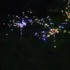 Luces de Fuegos Artificiales Solares Transfronterizas para Comercio Electrónico, Impermeables para Exteriores, Luces para Patio, Jardín, Césped, Luces de Suelo, Linternas de Cable de Cobre LED