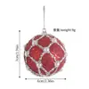 Novo conjunto de enfeites de bola de Natal com lantejoulas de 7cm, Decoração de atmosfera natalina, Pingente de bola de espuma pérola para árvore de Natal