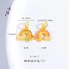 Loja de Ouro Pu Zuo Mesmo Estilo Cor Esmalte Dourado Areia Pingente Arco-Íris Super Brilho Olho de Gato Pulseira de Contas Design de Nicho Exquisite Corda de Mão