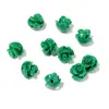 Contas de flor rosa de resina, contas de flor de coral artificial com furo passante, acessórios para pulseiras DIY feitas à mão com contas, joias