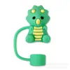 Tampa de silicone para canudo de 10mm, tampa contra poeira, acessórios de vedação, adequada para decoração de tampa de canudo de copo d'água Stanley