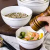 Cuenco de Arroz de Porcelana Ósea Jingdezhen, Modelo Nuevo para Uso Doméstico, Vajilla de Hotel, Cuenco con Borde Dorado, Apto para Microondas, Vajilla Duradera de Alta Temperatura