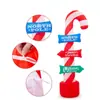 Bastonete de Doce Vermelho de Natal Personalizado LED Poliéster Luminoso Modelo Inflável Ornamentos Externos de Feriado Brinquedos para Crianças