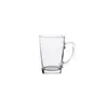 Taza de Cerveza de Vidrio con Asa al por Mayor en Stock, Taza Pequeña Comercial para Cerveza de Barril, Taza con Asa, Taza de Té, Taza para Bebidas con Impresión de Logo