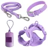 Collar de Perro de PVC Cuerda de Tracción para la Cintura Correa para el Pecho de Mascota Traje Transfronterizo Impermeable a Prueba de Suciedad Correa para Perro Envoltura Adhesiva Anti-mordeduras